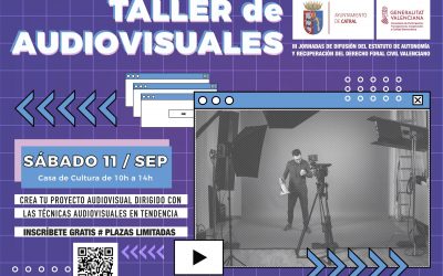 Curso/Taller de Audiovisuales (Sábado 11 de Septiembre, 10 a 14 horas)